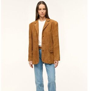 NWT STAUD Corrine Suede Blazer